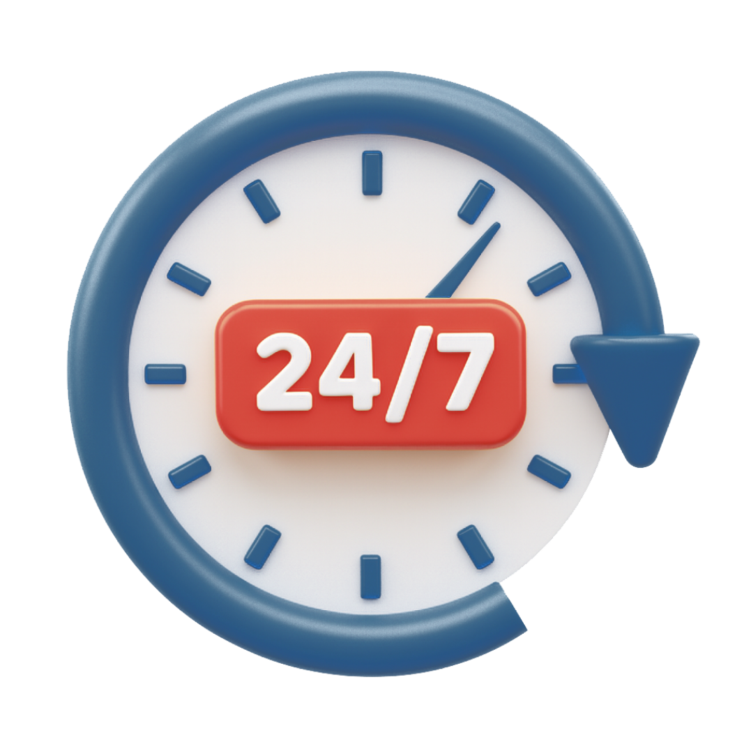 Available 24/7